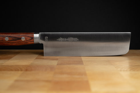 HAYASHI KOGYO SHIRASAGI NO HANA SLD NAKIRI 165 MM MAHOGANY PATTERN
